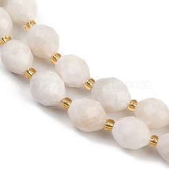Natural White Moonstone Beads Strands&nbsp;G-N342-149I-13