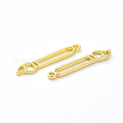 Painting Art Theme Alloy Open Back Bezal Pendants&nbsp;PALLOY-D200-02G