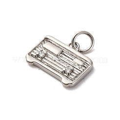 Brass Micro Pave Cubic Zirconia Pendants&nbsp;KK-P308-35P