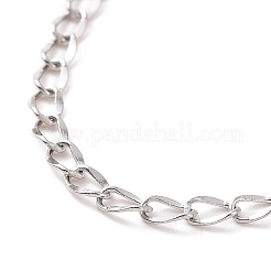 Non-Tarnish 304 Stainless Steel Curb Chain Bracelet for Men Women&nbsp;BJEW-E031-15P-02