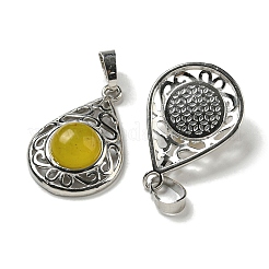 Natural Topaz Jade Pendants&nbsp;G-Q158-05P-03