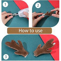 40Pcs 4 Colors Plush Antler Snowman Hand Branch&nbsp;DOLL-GF0001-09