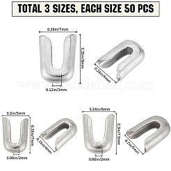 150Pcs 3 Styles 201 Stainless Steel Cover Cap&nbsp;STAS-GF0001-19