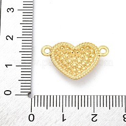 304ステンレススチールコネクタチャーム  ハートリンク  白いABSプラスチックイミテーションパール付き  イオンプレーティング（ip）  18KGP本金メッキ  13.5x22x3.5mm  穴：1.6mm&nbsp;STAS-E550-35G