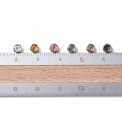 Brass Rhinestone Spacer Beads&nbsp;RB-X0013-10-NF