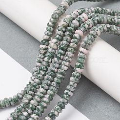 Natural Green Spot Jasper Beads Strands&nbsp;G-H292-A18-02