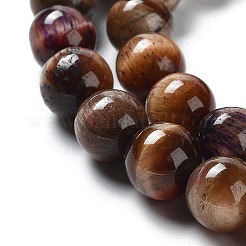 Natural Rainbow Tiger Eye Beads Strands&nbsp;G-NH0002-A01-B05