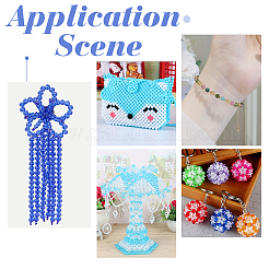 1050Pcs 15 Style Blue Series Transparent & Opaque Acrylic/Plastic Beads&nbsp;MACR-CA0001-10