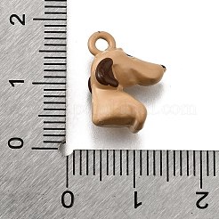 合金エナメルチャーム  動物のチャーム  犬  15x6.5x11.5mm  穴：1.8mm&nbsp;ENAM-D303-05E