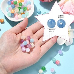 100Pcs 11 Colors Resin Imitation Cat Eye Beads&nbsp;FIND-CJ0003-15