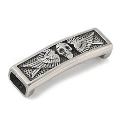 304 Stainless Steel Wing Skull Connector Charms&nbsp;STAS-Z147-11AS-02