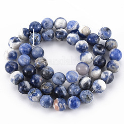 Natural Sodalite Beads Strands&nbsp;G-S279-10-8mm
