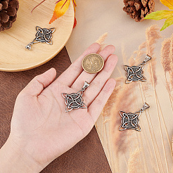 4Pcs 304 Stainless Steel Manual Polishing Pendants&nbsp;STAS-UN0049-42