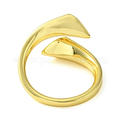 Brass Micro Pave Cubic Zirconia Open Cuff Ring&nbsp;RJEW-K256-08G