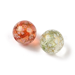 Opaque Acrylic Printed Beads&nbsp;OACR-Z020-12