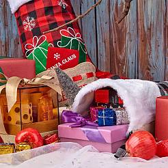 2Pcs 2 Style Christmas Socks Gift Bags&nbsp;sgHJEW-SZ0001-08