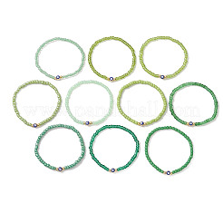 10Pcs Glass Seed Beads Stretch Bracelets&nbsp;BJEW-MZ00328