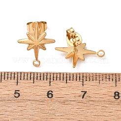 304 Stainless Steel Stud Earrings&nbsp;STAS-K291-13B-G
