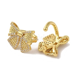 Rack Plating Brass Micro Pave Cubic Zirconia Cuff Earrings&nbsp;EJEW-R162-22G