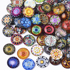 Glass Cabochons&nbsp;GGLA-R040-12mm-08