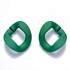 Opaque Spray Painted Acrylic Linking Rings&nbsp;OACR-S036-002B-I