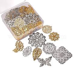 100 Pcs 10 Styles Iron Links&nbsp;IFIN-SZ0001-009