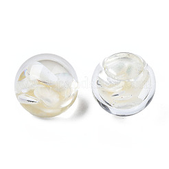 クリアアクリルカボション  シェルと  ラウンド  18x16mm&nbsp;TACR-N006-77C-02