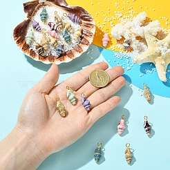 24Pcs 8 Colors Handmade Porcelain Pendants&nbsp;PALLOY-YW00230