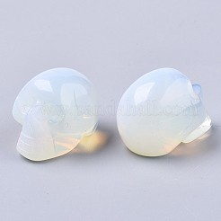 ハロウィンオパライトビーズ  穴なし/ドリルなし  スカル  18~20x16.5~18x24~25mm&nbsp;G-R473-04H