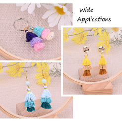 96Pcs 24 Colors Polycotton(Polyester Cotton) Tassel Pendant Decorations&nbsp;FIND-TA0001-27