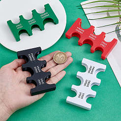 4個 4色 ABSプラスチック 日本円 コインホルダー ハードケース オーガナイザー  長方形  ミックスカラー  9.3x4.65x1.15cm  内径：1.7~2.15のCM  1pc /カラー&nbsp;AJEW-HY0002-33B