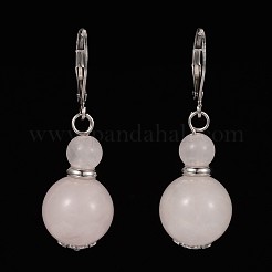 Calabash Natural Gemstone Leverback Earrings&nbsp;EJEW-JE01762