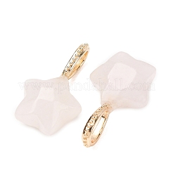 Natural Rose Quartz Pendants&nbsp;GG-CBAE2A3-02G-03