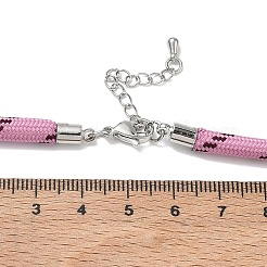Ployester Core-Wrapped Round Cord Necklace Making&nbsp;LS-KK-CBACFA2-03P-24