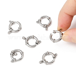 Tarnish Resistant 304 Stainless Steel Spring Ring Clasps&nbsp;STAS-R083-04