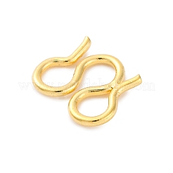 304ステンレススチールSフック留め具  メートルの留め金  18KGP本金メッキ  6.5x8x1mm&nbsp;STAS-Z048-06G-02