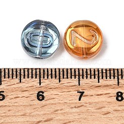 Electroplate Transparent Glass Beads&nbsp;EGLA-L047-02B