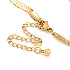 女性用蝶結び 304 ステンレススチール スネークチェーン ブレスレット  18KGP本金メッキ  6-1/2インチ（16.5cm）&nbsp;BJEW-G721-01G