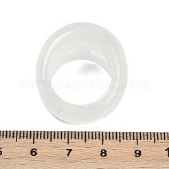男女兼用の天然水晶指輪  15.5mm  内径：18mm&nbsp;RJEW-C128-01D