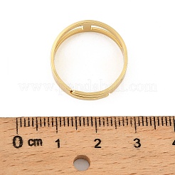 Blank Brass Finger Ring Band&nbsp;KK-A272-12G