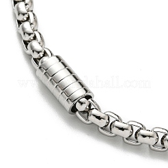Tarnish Resistant 201 Stainless Steel Box Chain Bracelets for Women&nbsp;BJEW-R318-03B-P