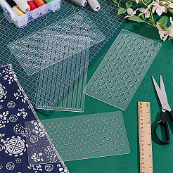 透明アクリルテンプレート8個  長方形  透明  100x200x2mm&nbsp;DIY-HY0003-28