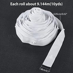 チロリアンテープ  プラスチックボタン付き  ホワイト  3/4インチ（18mm）  約10.00ヤード（9.14m）/セット&nbsp;OCOR-NB0002-53B