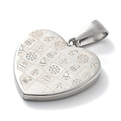 Christmas Themed 304 Stainless Steel Pendants&nbsp;STAS-Z098-24P-01