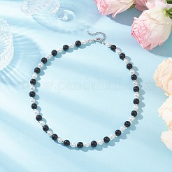 Glass Pearl Beads Necklace & Bracelet & Dangle Earring Sets for Women&nbsp;SJEW-JS01322