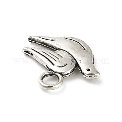 合金ペンダント  カドミウムフリー＆鉛フリー  ピジョン  アンティークシルバー  17x20x3mm  穴：3.5mm  約578個/1000g&nbsp;FIND-M047-41AS