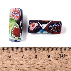 Handmade Millefiori Glass Column Beads&nbsp;LA-N001-02B-01