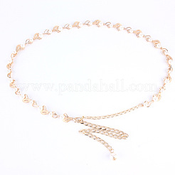 Leaf Alloy & Plastic Pearl Link Chain Waist Belly Chains for Women&nbsp;FS-WGE56DF-01