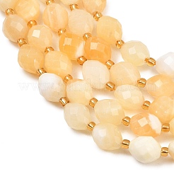 Natural Yellow Jade Beads Strands&nbsp;GG-CBA702E-B01