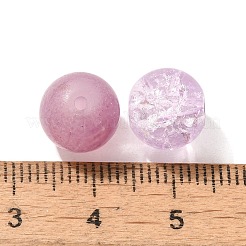 混合スタイルのガラスビーズ  ラウンド  紫色のメディア  8~10mm&nbsp;X1-GLAA-XCP0012-02S